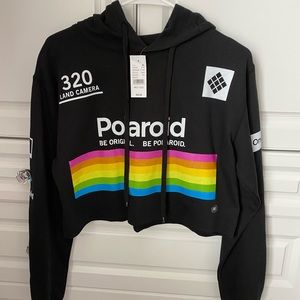 Cropped Polaroid Sweatshirt